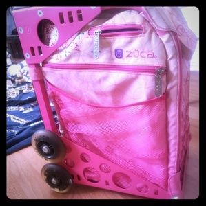 Zuca bag and sport frame light up wheels